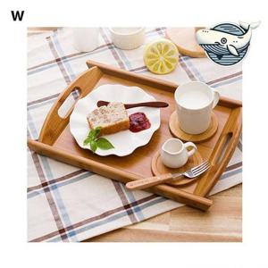다용도 아기자기 원목 트레이 홈카페 식사대용 WFHA5TQ