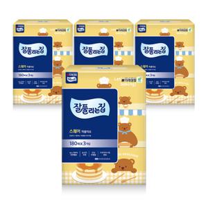 잘풀리는집 스퀘어 미용티슈 180매 3입 4개