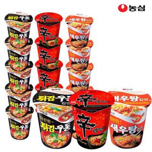 갤러리아_농심 컵라면 혼합 18개(신라면6개+튀김우동6개+새우탕6개)