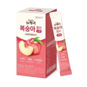 [대상웰라이프] 뉴케어 복숭아젤리 스틱 (25g x 15포) 1박스