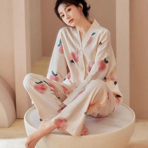 코튼 복숭아 파자마 WFG733O