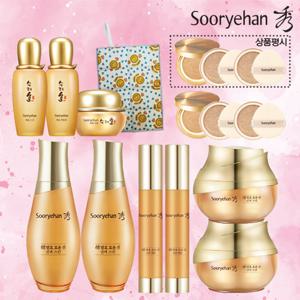 [방송에서만] 최신상 수려한 발효효윤 진 기초세트 (효윤진기초 6종+화윤3종+쿠션3개용량+피크닉방석1)+상품평시 쿠션3개용량 더