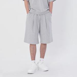 1+1 남자 버뮤다 트레이닝 6부 반바지 하프 와이드 오버핏 팬츠 헬스룩