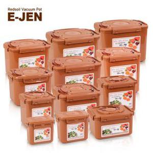 이젠 사각 황토진공항아리 밀폐용기 김치 된장보관통 전구성 모음전