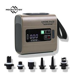 마운트리버 에어원 프로 22 에어펌프 초강력 무선 전동펌프 에어텐트 보트 사용
