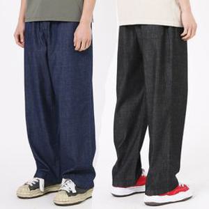 남자 여름 청바지 경량 밴딩 와이드 데님 VG306