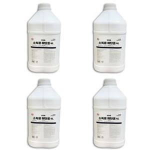 보라미 소독용 에탄올 4L 4개 알콜 알코올 소독용에탄올 상처 의약외품 말통 소독약
