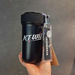 스타벅스 캔쿨러 텀블러 473ml KBO콜라보 KT위즈 이름 각인 가능
