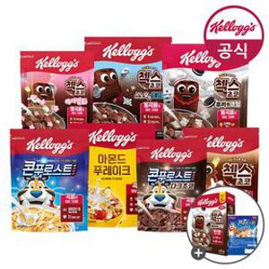 켈로그 시리얼 콘푸로스트 600g+첵스초코 570g+아몬드푸레이크 600g+추가증정