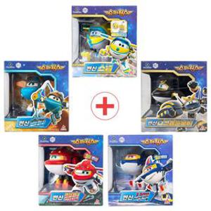 슈퍼윙스 변신 5종세트(스냅.래티.솔라.샤키.다크골든보이)