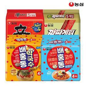 [APP전용]선착순 카드적용가 11,030원+농심 배홍동 비빔면16봉 외 배막짜신 모음전