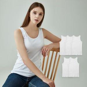 [BYC 본사] 5매입 여 런닝 OEW0007 / 백색 민소매 여 런닝 5매입 -알뜰한 구매를 위한 다매입 구성 제품