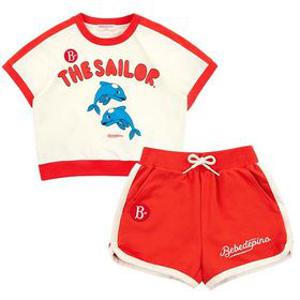 돌핀 컬러블럭 라운지웨어 세트_BP42OS342