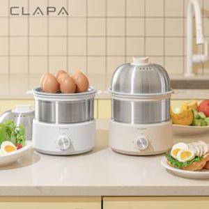 [앱전용10%쿠폰+페이7%] 26년형 클래파 2단 올스텐레스 계란찜기 멀티쿠커 호빵 고구마 완숙 에그쿠커