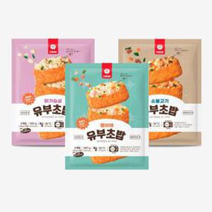 [APP전용] 유부초밥  3종 골라담기 (햄야채/소불고기/닭가슴살) 360g x 3개