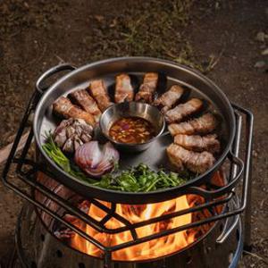 [비밀특가]800도씨 티타늄 캠핑 그리들 30cm