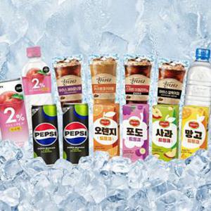 롯데칠성 펩시 제로 칸타타 델몬트 아이시스 음료 모음전 캔음료 페트음료 파우치 편의점