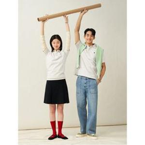 [Essential] 남녀공용 수피마 코튼 피케 티셔츠  아이보리 (BC5242E110)