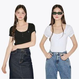 [공식] 슬림 헨리넥 티셔츠 2종 택1 T32F6TTO02TWT1