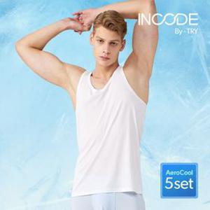 [인코드] 남성 프리미엄 에어로쿨 런닝 5매 세트
