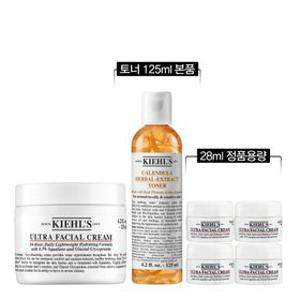 [4] 키엘 수분 장벽 크림 125ml 세트 (+28ml 정품용량, 토너 125ml 본품)