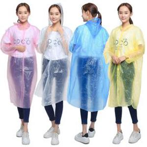 일회용우의 성인 우비 여행 등산 행사 휴대용 비옷