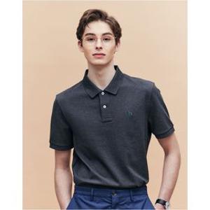 [25SS] [링클프리] 차콜 반팔 피케 티셔츠 HZTS5B403CG