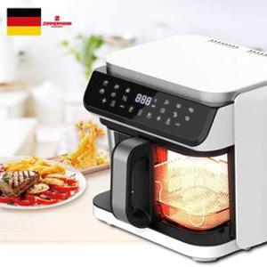 짐머만 글라스 대용량 스팀 에어프라이어 5L 무소음