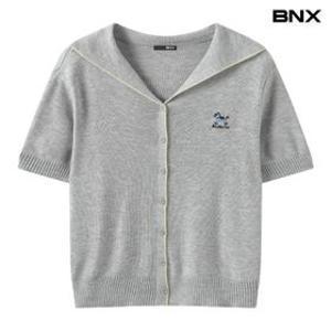 세일러 카라 라인 배색 니트 가디건 (BY2CD001L0)