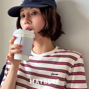 [메이블루]레이어드 필수 티셔츠 모음★기본티/래글런/7부티/스트라이프