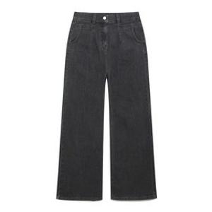 나이스클랍 앞절개 포인트 와이드 데님 팬츠 A254PWN904