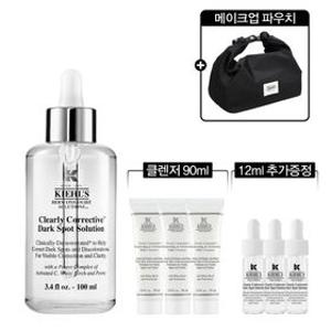[4] 키엘 투명 에센스 100ml 세트(+12ml 추가증정, 클렌저 90ml, 메이크업 파우치)