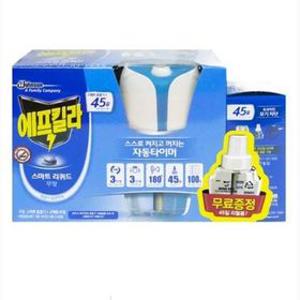 에프킬라 스마트 리퀴드(본체+리필) 자동타이머 모기 액체 전기 전자 약