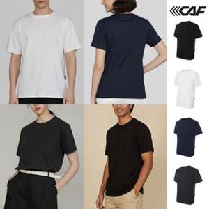 [르까프] [7종 세트] 남녀공용 데일리 무지 라운드 반팔 티셔츠 7종 세트