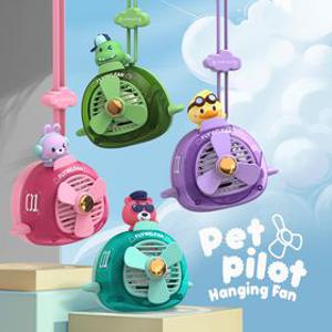 애니버디즈 휴대용 목걸이선풍기 어린이 충전식넥풍기