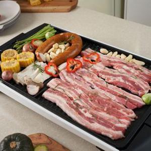 해마루 분리형 와이드 대형 전기그릴 고기불판 펜션 삼겹살 HM-3022G 분리되는 바베큐 전기그릴