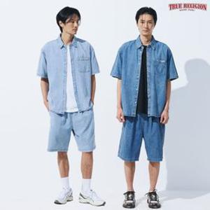 [트루릴리전] 26SS 남성 데님 하프 셋업