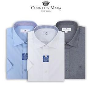 카운테스마라 셔츠 남성의류 반팔 링클프리 스판 남자 드레스 셔츠 남방