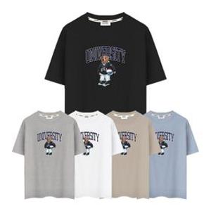 M-3XL 비침없는 기능성 쿨코튼 20수 반팔티 유니버스티