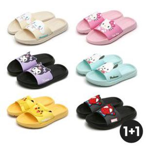 [산리오/포켓몬/디즈니] 인기 캐릭터 1+1 슬리퍼 샌들 아쿠아슈즈 레인부츠