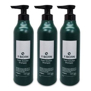 TS 엑스비오틴 샴푸 트리플솔루션 베르가못향 500g 탈모케어 3개 So
