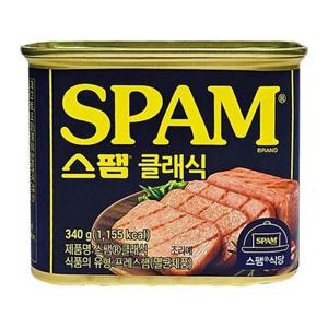 CJ 스팸 클래식 340g / 깡통햄 간단 반찬 요리 볶음밥