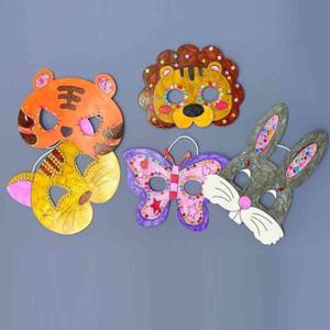 많이많이 종이가면만들기 동물모양 색칠하기도안 색칠놀이도안