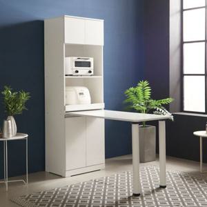 크림 주방 전자렌지 수납장 밥통 밥솥 다이 선반 식탁 렌지대 전자레인지장