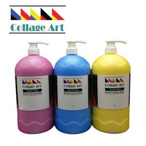 콜라쥬아트 2리터 아크릴물감 전문가용 대용량 지지샵