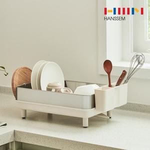 한샘몰PICK 모던스틸 컴팩트 주방 식기건조대 1단 - 설거지 싱크대 씽크대