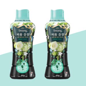 다우니 향기 부스터 480g 퍼퓸 쥬얼 에메랄드 브리즈 2개