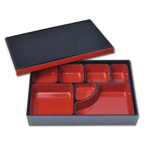 멜라민 일식 그릇 칠기 도시락 8호