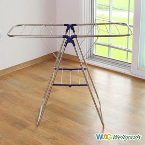 웰굿즈 Y형 빨래건조대 소형 실내 베란다건조대