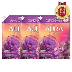 아우라 생화캡슐 리필1.7L 자스민머스크 x 3개